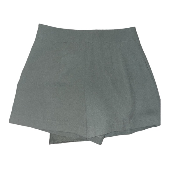 Forever 21 Green Khaki Mini Skirt, Size S, Back Zipper, Casual/Workwear - Picture 5 of 7